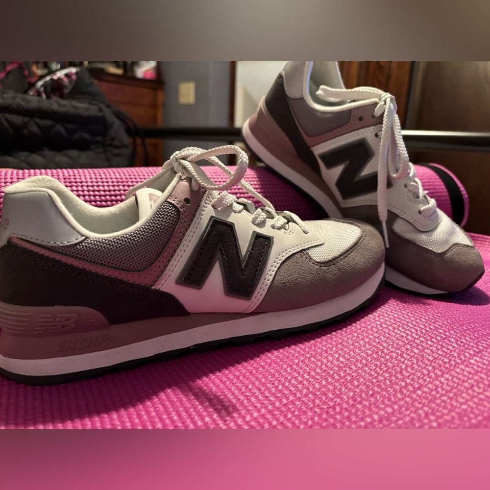 New Balance Charcoal/Lavender/White 564 Women’s Athletic Shoes